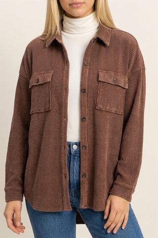 Everyday Waffle Shacket