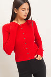 Buttoned Up Cable Cardigan
