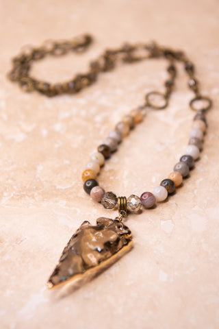 Danee Necklace in Gray