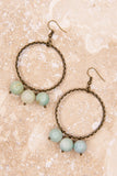 Olivia Triple Earrings Amazonite 015