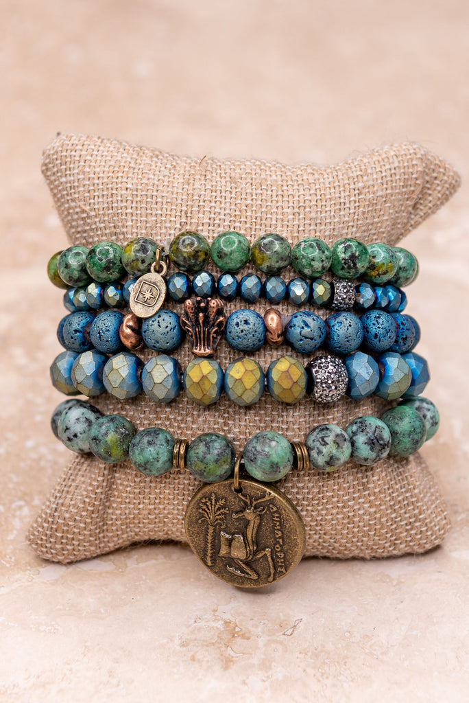 African Turquoise Bracelet ~ Confidence & Power – Shop Spiritual and Paid