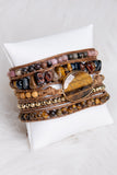 Kelly Wrap Bracelet Tiger's Eye 052