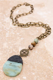 Lila Necklace Amazonite 343
