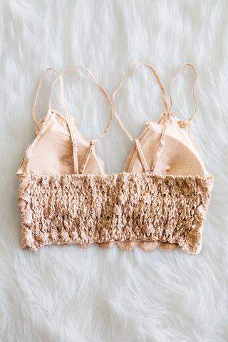 Amazing Lace Bralette in Nude