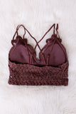 Amazing Lace Bralette in Chocolate