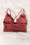 Amazing Lace Bralette in Marsala