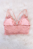 Amazing Lace Bralette in Rose Tan