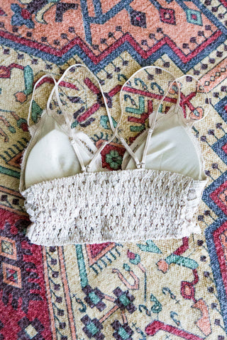 Amazing Lace Bralette in Light Taupe