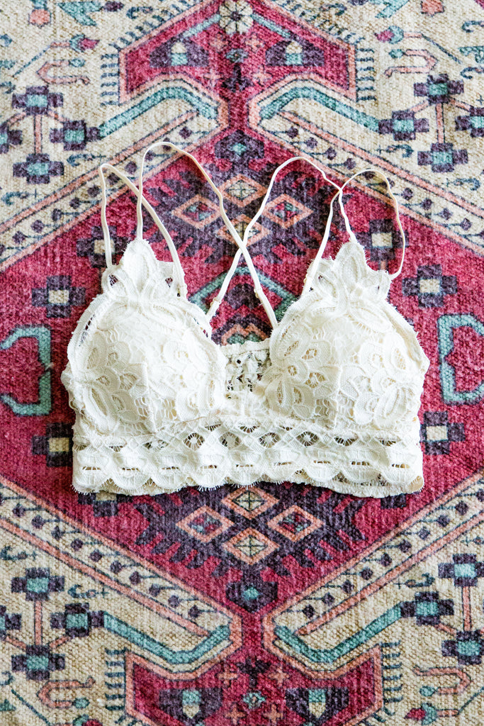 Amazing Lace Bralette in Off White