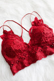 Amazing Lace Bralette in Red