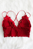 Amazing Lace Bralette in Red