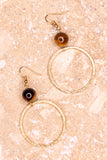 Brea Earrings Tiger's Eye 91