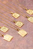 Initial Pendant Necklace in Gold