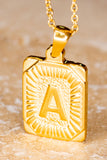 Initial Pendant Necklace in Gold