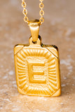 Initial Pendant Necklace in Gold