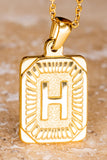 Initial Pendant Necklace in Gold