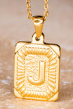 Initial Pendant Necklace in Gold