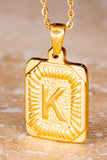 Initial Pendant Necklace in Gold