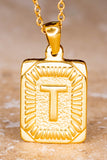 Initial Pendant Necklace in Gold