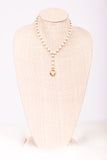 Lucy Necklace in Cream Lariat 058