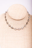 Sawyer Necklace in Clear/Hematite 105