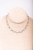 Sawyer Necklace in White/Hematite 277