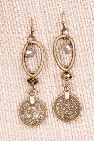 Molly Earrings in Small Coin