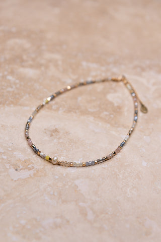 Blossom Necklace in Grey 172