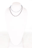 Kadee Necklace in White/Hematite 089