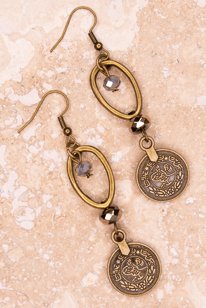 Molly Earrings in Small Coin