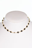 Sawyer Necklace in Black/Gold 231
