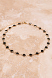 Sawyer Necklace in Black/Gold 231