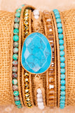 Summer Wrap Bracelet in Turquoise 071