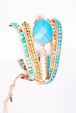 Summer Wrap Bracelet in Turquoise 071
