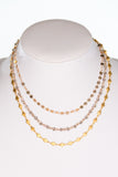 Trinity Necklace in Gold 222