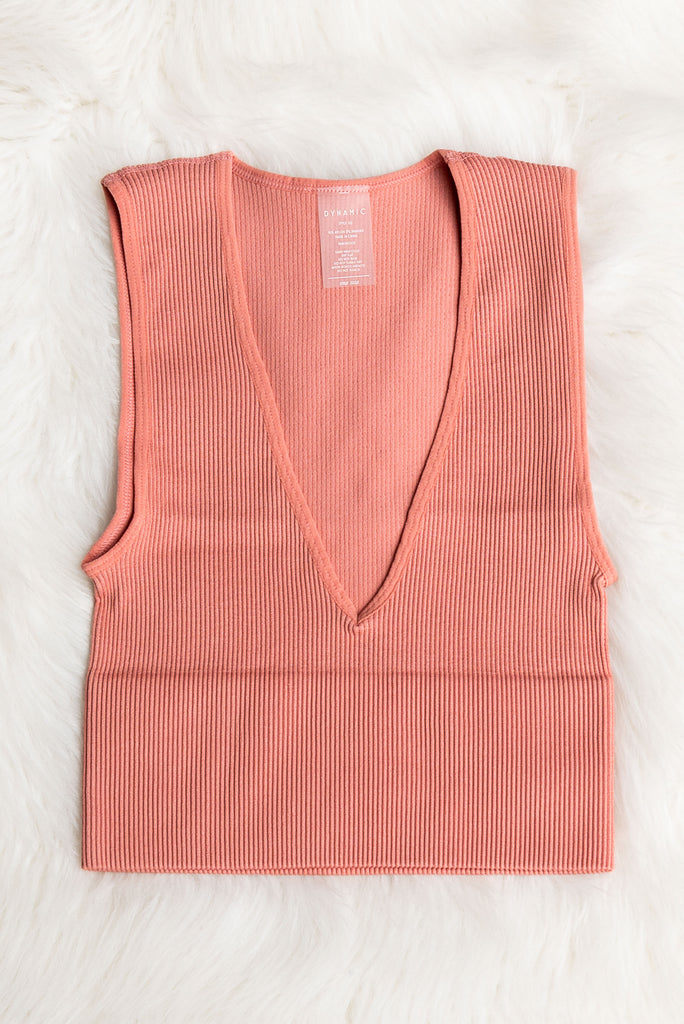 Atomic View Tank in Ash Rose