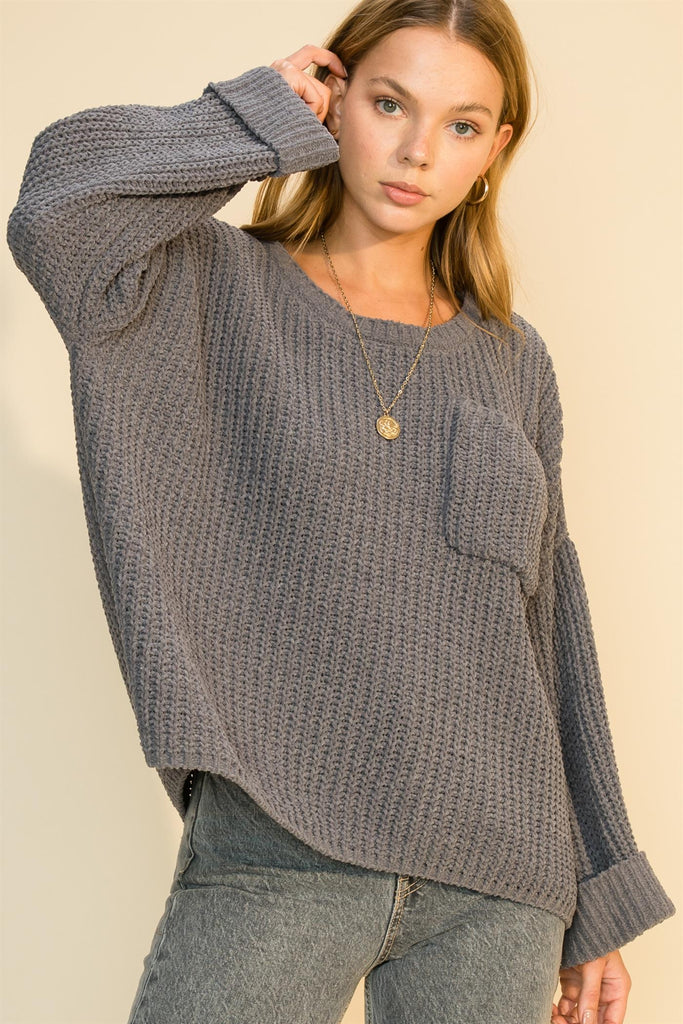 Good Energy Sweater in Charcoal