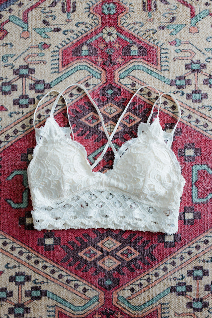 Amazing Lace Bralette in Off White